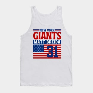 New York Giants Breida 31 American Flag Football Tank Top